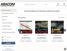 Tablet Screenshot of electronic-software-shop.com
